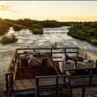 Dining by the river . 